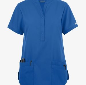 Mandarin collar scrub set
